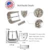 image:imageTOPACC 3 Pcs Gold Western Belt Buckle for Men Women Novelty Replacement Rodeo Cowboy Belt BuckleB Gold