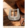 image:imageTOPACC 3 Pcs Gold Western Belt Buckle for Men Women Novelty Replacement Rodeo Cowboy Belt BuckleC Gold