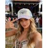 image:imageTOPACC Cowboy Trucker Hat for Women Cowgirl Western Country Hat Cute Baseball Cap for Rodeo OutfitC Purple