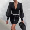 image:imageTOPACC Cowgirl Belts for Women Western Chain Belt Metal Concho Belt for Dresses Jeans Country Concert OutfitEsilver