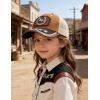 image:imageTOPACC Toddler Baseball Cap for Boys Girls Cowboy Trucker Hat Western Country Hat Age 410Horse Brown