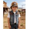 image:imageTOPACC Toddler Baseball Cap for Boys Girls Cowboy Trucker Hat Western Country Hat Age 410Horse Brown