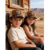image:imageTOPACC Toddler Baseball Cap for Boys Girls Cowboy Trucker Hat Western Country Hat Age 410Horse Brown