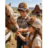 image:imageTOPACC Toddler Baseball Cap for Boys Girls Cowboy Trucker Hat Western Country Hat Age 410Longhorn Brown