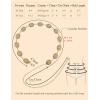 image:imageTOPACC Western Chain Belts for Women Metal Concho Belt for Cowgirl Dress Jeans Country Concert OutfitAgold