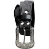image:imageTOPACC Womens Mens Western Belt with Buckle Cowboy Cowgirl Country Belt for Jeans PantsBlack