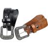 image:imageTOPACC Womens Mens Western Belt with Buckle Cowboy Cowgirl Country Belt for Jeans PantsBlack