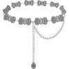image:imageTOPACC Cowgirl Belts for Women Western Chain Belt Metal Concho Belt for Dresses Jeans Country Concert OutfitEsilver