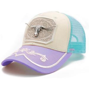 image:imageTOPACC Cowboy Trucker Hat for Women Cowgirl Western Country Hat Cute Baseball Cap for Rodeo OutfitC Purple