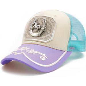 image:imageTOPACC Cowboy Trucker Hat for Women Cowgirl Western Country Hat Cute Baseball Cap for Rodeo OutfitD Purple