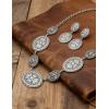 image:imageTOPACC Western Jewelry Set for Women Metal Vintage Western Necklace with Earings Cowgirl Jewery for Country Concert OutfitASilver