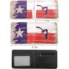 image:imageTOPACC Western Bifold Wallet for Men Faux Leather Cowboy Wallet with Zipper Pocket  Card Slots amp ID Window Western Gift for Outdoorsmen amp Rodeo FansDeep Blue