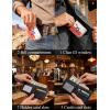 image:imageTOPACC Western Bifold Wallet for Men Faux Leather Cowboy Wallet with Zipper Pocket  Card Slots amp ID Window Western Gift for Outdoorsmen amp Rodeo FansDeep Blue