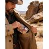 image:imageTOPACC Western Bifold Wallet for Men Faux Leather Cowboy Wallet with Zipper Pocket  Card Slots amp ID Window Western Gift for Outdoorsmen amp Rodeo FansBrown