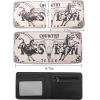 image:imageTOPACC Western Bifold Wallet for Men Faux Leather Cowboy Wallet with Zipper Pocket  Card Slots amp ID Window Western Gift for Outdoorsmen amp Rodeo FansLight Grey