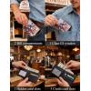 image:imageTOPACC Western Bifold Wallet for Men Faux Leather Cowboy Wallet with Zipper Pocket  Card Slots amp ID Window Western Gift for Outdoorsmen amp Rodeo FansBluePink