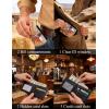 image:imageTOPACC Western Bifold Wallet for Men Faux Leather Cowboy Wallet with Zipper Pocket  Card Slots amp ID Window Western Gift for Outdoorsmen amp Rodeo FansBrown