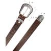 image:imageTOPACC Skinny Western Belts for Girls Boys Cowgirl Cowboy Thin Belt for Jeans Dresses Country Concert OutfitBrown102