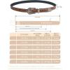 image:imageTOPACC Skinny Western Belts for Girls Boys Cowgirl Cowboy Thin Belt for Jeans Dresses Country Concert OutfitBrown148