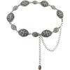 image:imageTOPACC Cowgirl Belts for Women Western Chain Belt Metal Concho Belt for Dresses Jeans Country Concert OutfitIsilver