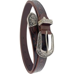 image:imageTOPACC Skinny Western Belts for Girls Boys Cowgirl Cowboy Thin Belt for Jeans Dresses Country Concert OutfitBrown102