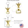 image:imageTOPACC 2 PCS Western Keychain Bottle Opener Cowboy Bottle Opener Keychain Tool Vintage Key Ring for Western AccessoriesBGold