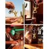 image:imageTOPACC 2 PCS Western Keychain Bottle Opener Cowboy Bottle Opener Keychain Tool Vintage Key Ring for Western AccessoriesBGold