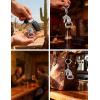 image:imageTOPACC 2 PCS Western Keychain Bottle Opener Cowboy Bottle Opener Keychain Tool Vintage Key Ring for Western AccessoriesCSilver