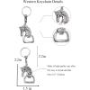 image:imageTOPACC 2 PCS Western Keychain Bottle Opener Cowboy Bottle Opener Keychain Tool Vintage Key Ring for Western AccessoriesCSilver
