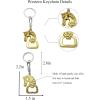 image:imageTOPACC 2 PCS Western Keychain Bottle Opener Cowboy Bottle Opener Keychain Tool Vintage Key Ring for Western AccessoriesDGold