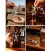 image:imageTOPACC 2 PCS Western Keychain Bottle Opener Cowboy Bottle Opener Keychain Tool Vintage Key Ring for Western AccessoriesGSilver