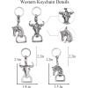 image:imageTOPACC 2 PCS Western Keychain Bottle Opener Cowboy Bottle Opener Keychain Tool Vintage Key Ring for Western AccessoriesGSilver