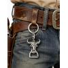 image:imageTOPACC 2 PCS Western Keychain Bottle Opener Cowboy Bottle Opener Keychain Tool Vintage Key Ring for Western AccessoriesGSilver