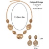 image:imageTOPACC Western Jewelry Set for Women Metal Vintage Western Necklace with Earrings Cowgirl Jewery for Country Concert OutfitAGold