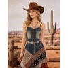 image:imageTOPACC Western Jewelry Set for Women Metal Vintage Western Necklace with Earrings Cowgirl Jewery for Country Concert OutfitAGold