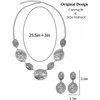 image:imageTOPACC Western Jewelry Set for Women Metal Vintage Western Necklace with Earrings Cowgirl Jewery for Country Concert OutfitASilver