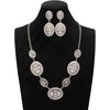image:imageTOPACC Western Jewelry Set for Women Metal Vintage Western Necklace with Earrings Cowgirl Jewery for Country Concert OutfitASilver