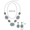 image:imageTOPACC Western Jewelry Set for Women Metal Vintage Western Necklace with Earrings Cowgirl Jewery for Country Concert OutfitBSilver