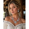 image:imageTOPACC Western Jewelry Set for Women Metal Vintage Western Necklace with Earrings Cowgirl Jewery for Country Concert OutfitCSilver