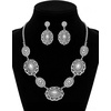 image:imageTOPACC Western Jewelry Set for Women Metal Vintage Western Necklace with Earrings Cowgirl Jewery for Country Concert OutfitCSilver