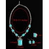 image:imageTOPACC Western Jewelry Set for Women Metal Vintage Western Necklace with Earrings Cowgirl Jewery for Country Concert OutfitTurquoise