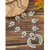image:imageTOPACC Western Jewelry Set for Women Metal Vintage Western Necklace with Earrings Cowgirl Jewery for Country Concert OutfitWhite Turquoise