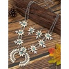 image:imageTOPACC Western Jewelry Set for Women Metal Vintage Western Necklace with Earrings Cowgirl Jewery for Country Concert OutfitWhite Turquoise