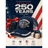 image:imageTOPACC 250 Anniversary USA Hat 17762026 Patriotic Trucker Hat for Men Women Navy American Flag Denim Baseball Cap Snapback Adjustable Mesh Breathable
