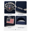 image:imageTOPACC 250 Anniversary USA Hat 17762026 Patriotic Trucker Hat for Men Women Navy American Flag Denim Baseball Cap Snapback Adjustable Mesh Breathable