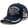 image:imageTOPACC 250 Anniversary USA Hat 17762026 Patriotic Trucker Hat for Men Women Navy American Flag Denim Baseball Cap Snapback Adjustable Mesh Breathable