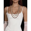 image:imageTOPACC Western Navajo Pearl Necklace Choker Native American Jewelry Turquoise Bronze Necklace Cowgirl Accessory for Women