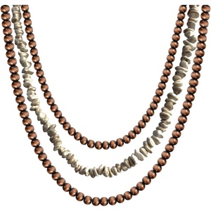 image:imageTOPACC Western Navajo Pearl Necklace Choker Native American Jewelry Turquoise Bronze Necklace Cowgirl Accessory for Women