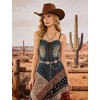 image:imageTOPACC Western Metal Concho Belt for Women Cowgirl Chain Belts for Dresses Jeans Country Concert OutfitA Bright Gold