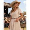 image:imageTOPACC Western Metal Concho Belt for Women Cowgirl Chain Belts for Dresses Jeans Country Concert OutfitGbronze